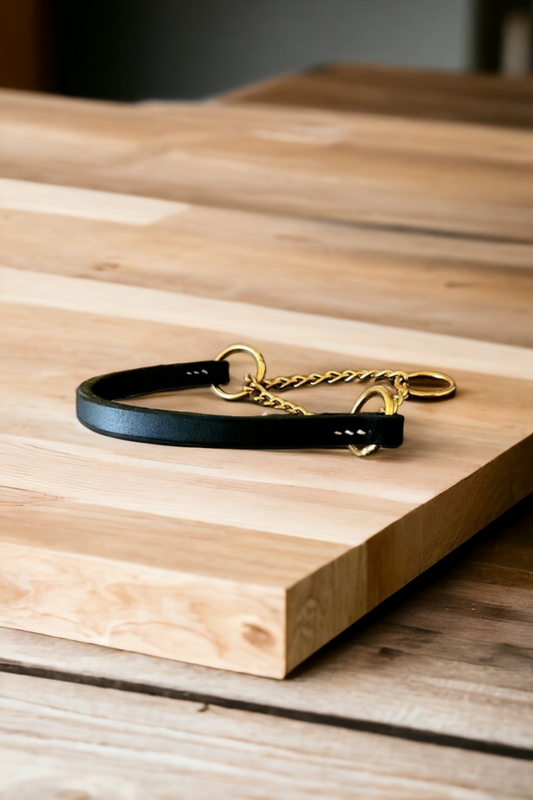 1cm wide brass Martingale