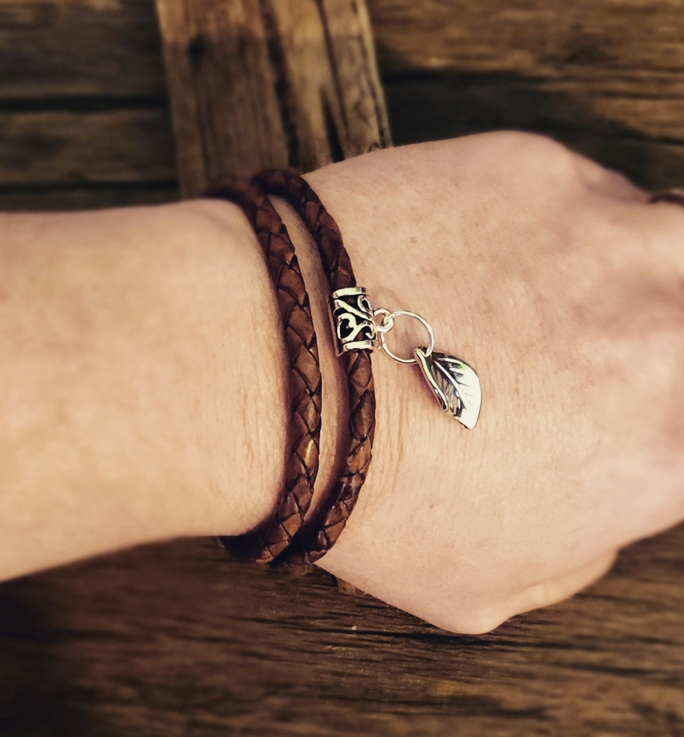 Braided double strand bracelet