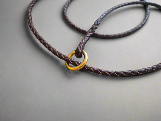 Hand braided show slip leads