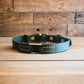Stretch away leather Cat collars with elastic