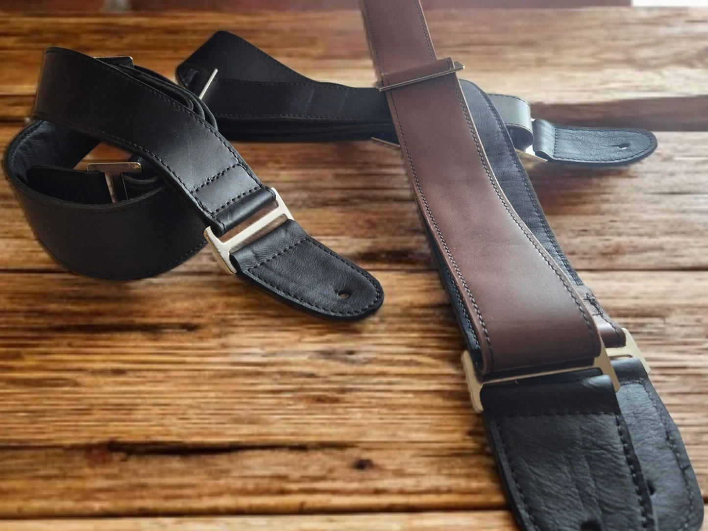 2inch wide leather Guitar straps