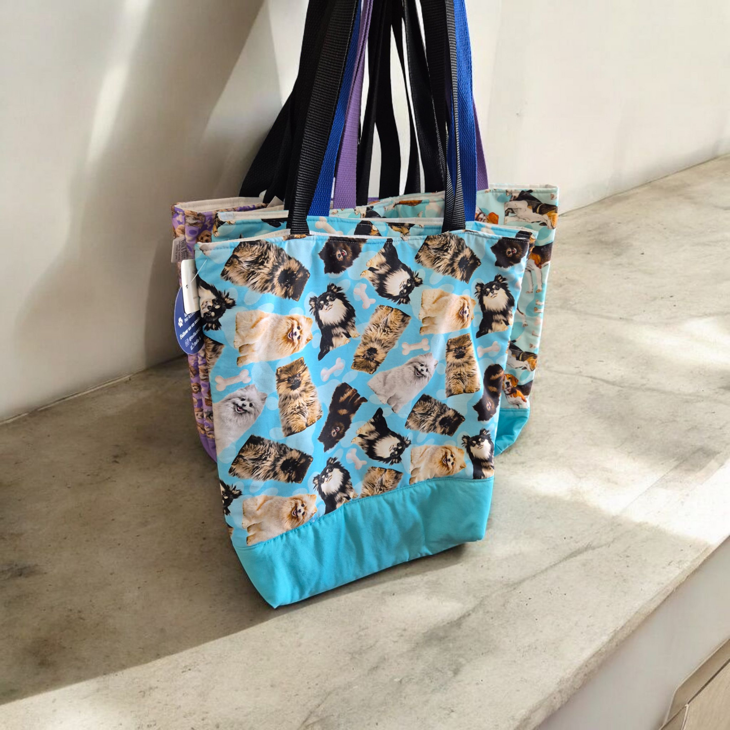 Breed totes by Bella & Boomer