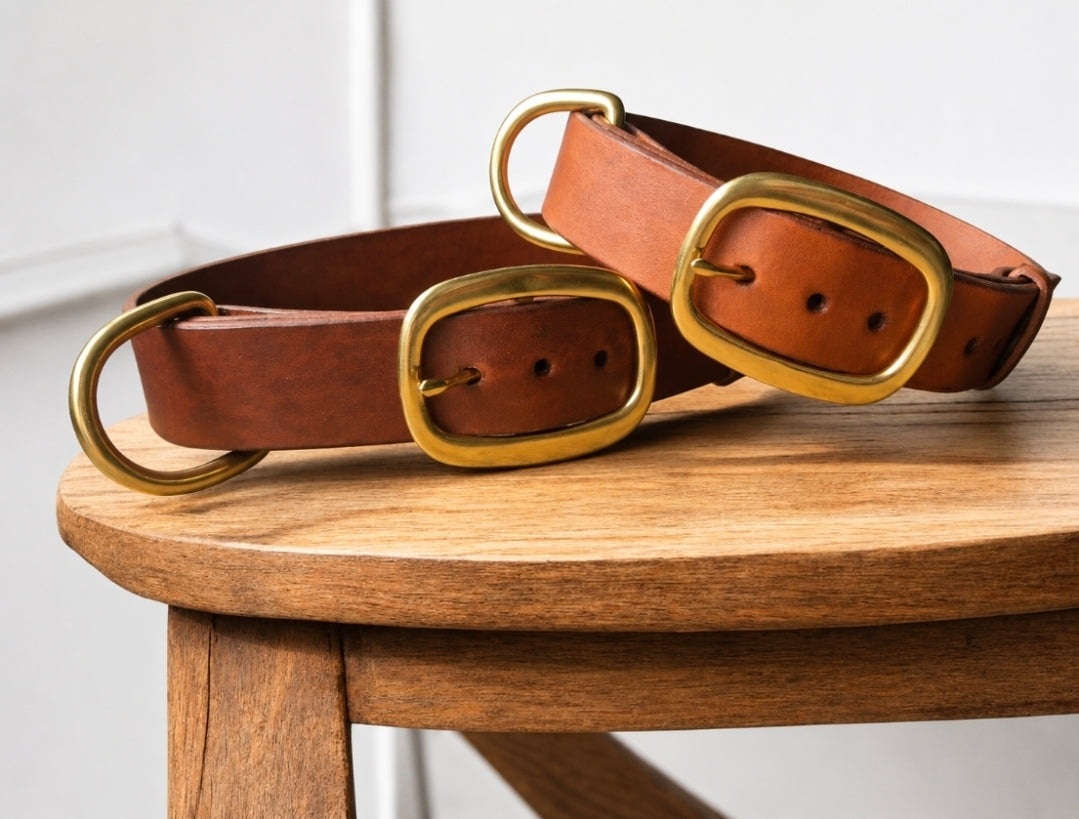 3.8cm wide Country style dog collars