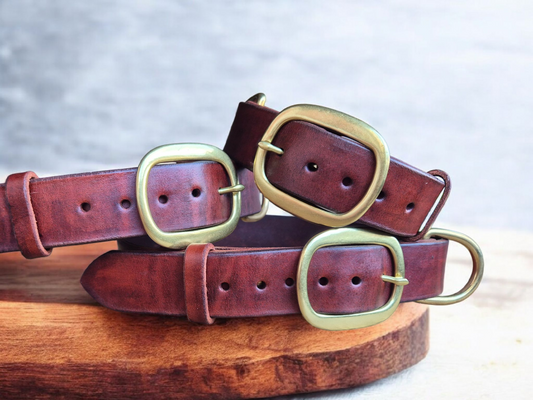 3.8cm wide Country style dog collars