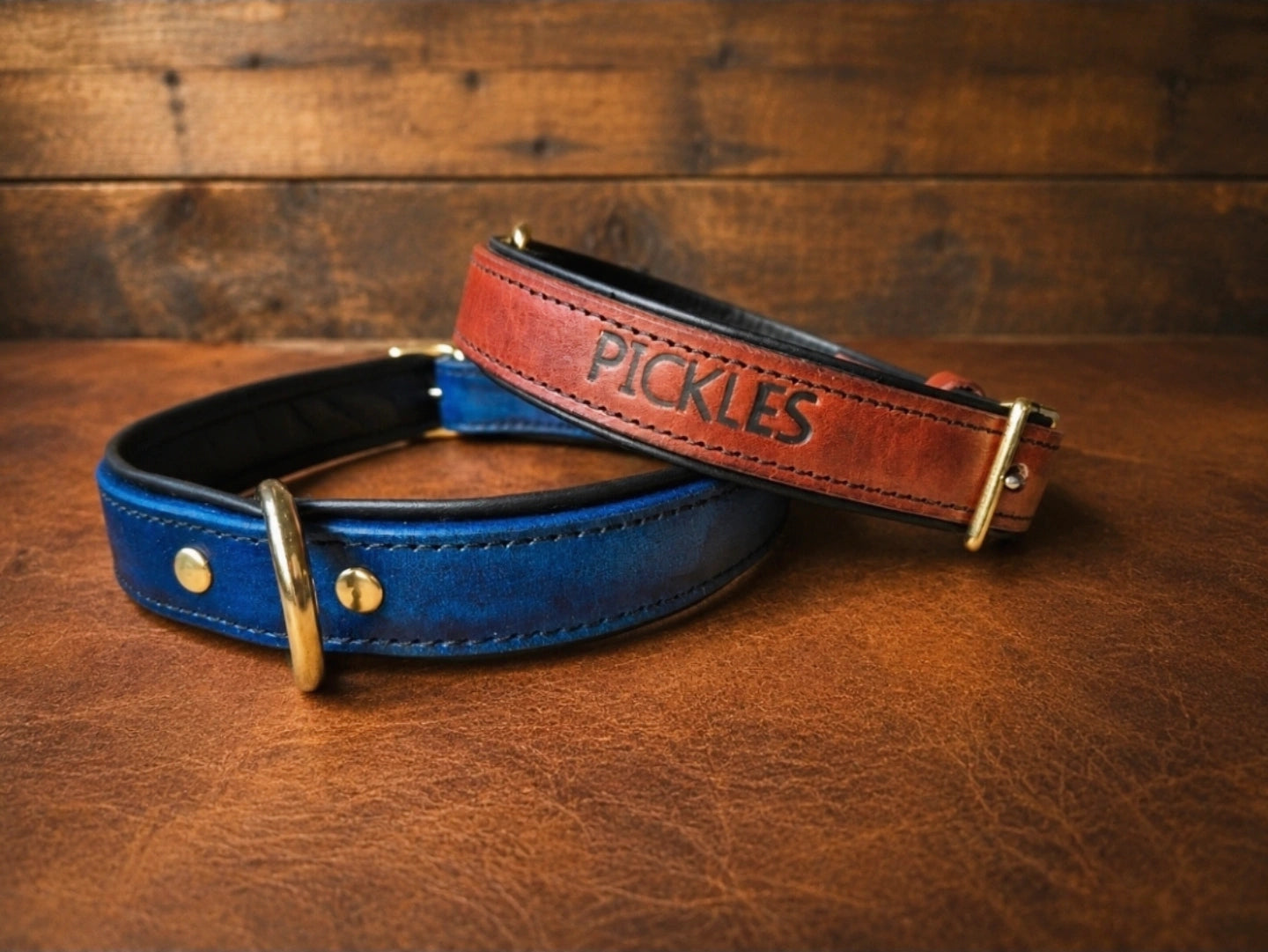Australian leather dog collars