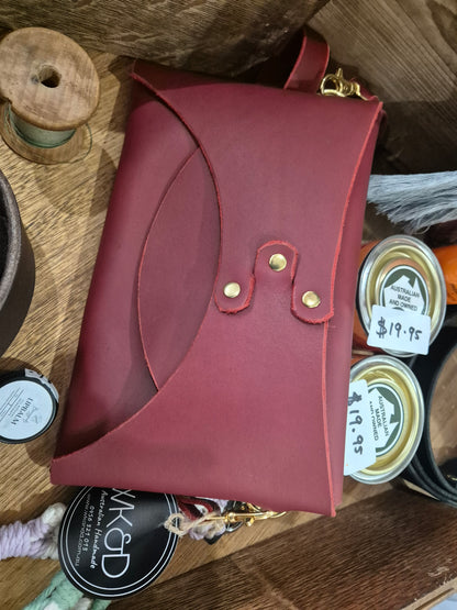 Aussie leather Origami handbag