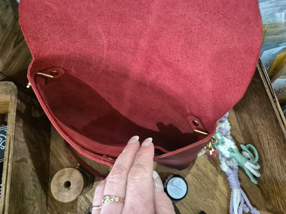 Aussie leather Origami handbag