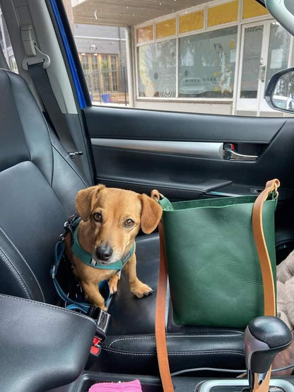 Teal small tote