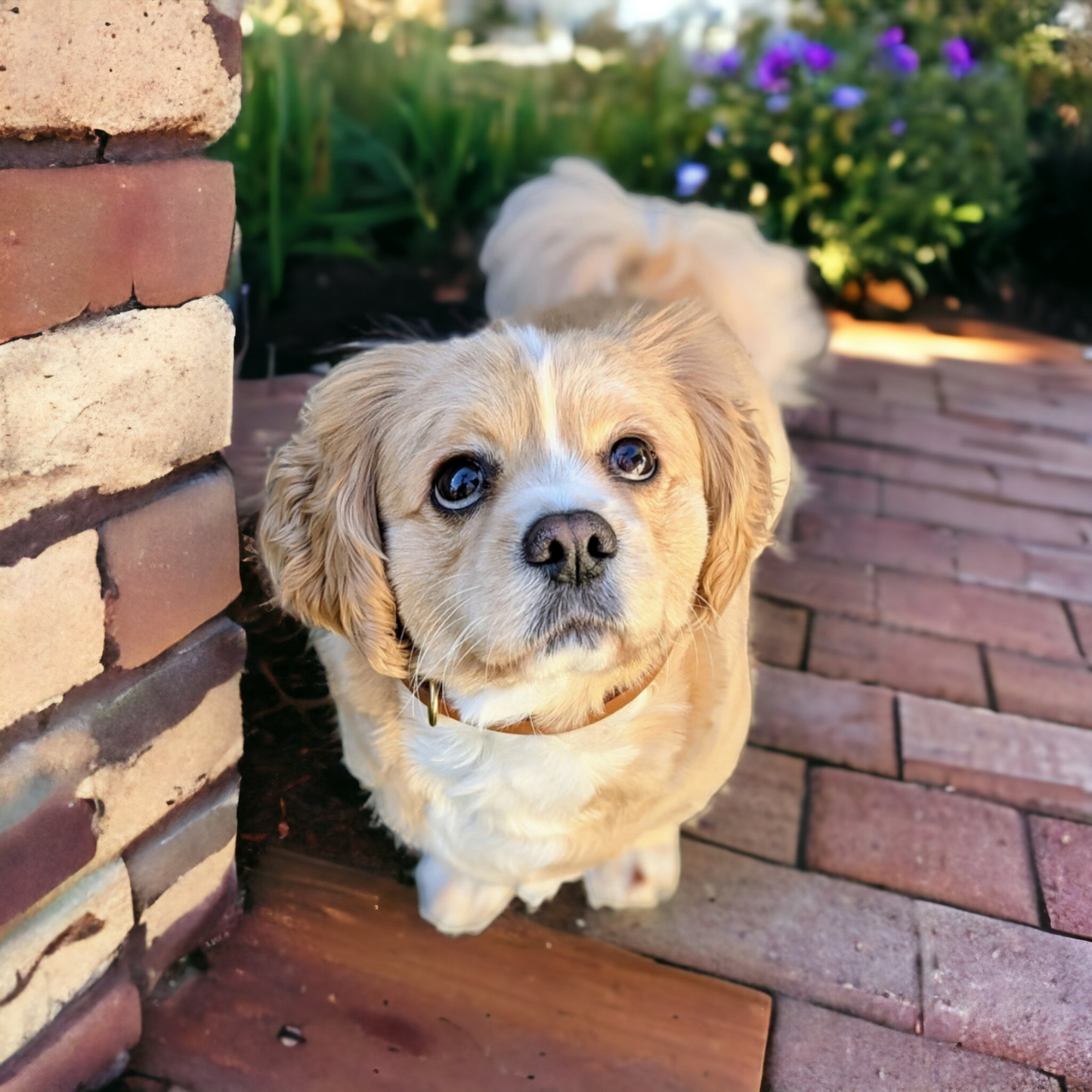 Country style dog collars with rectangle buckle