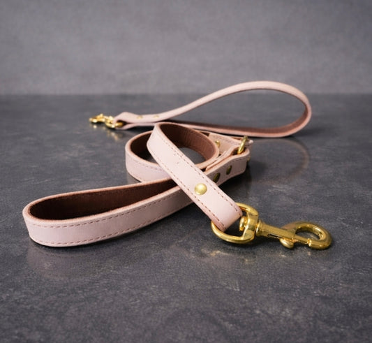Leather dog leashes