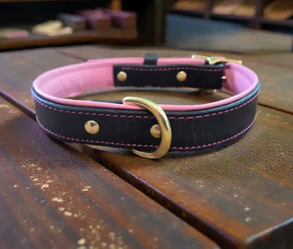 20mm Middle d ring leather dog collars