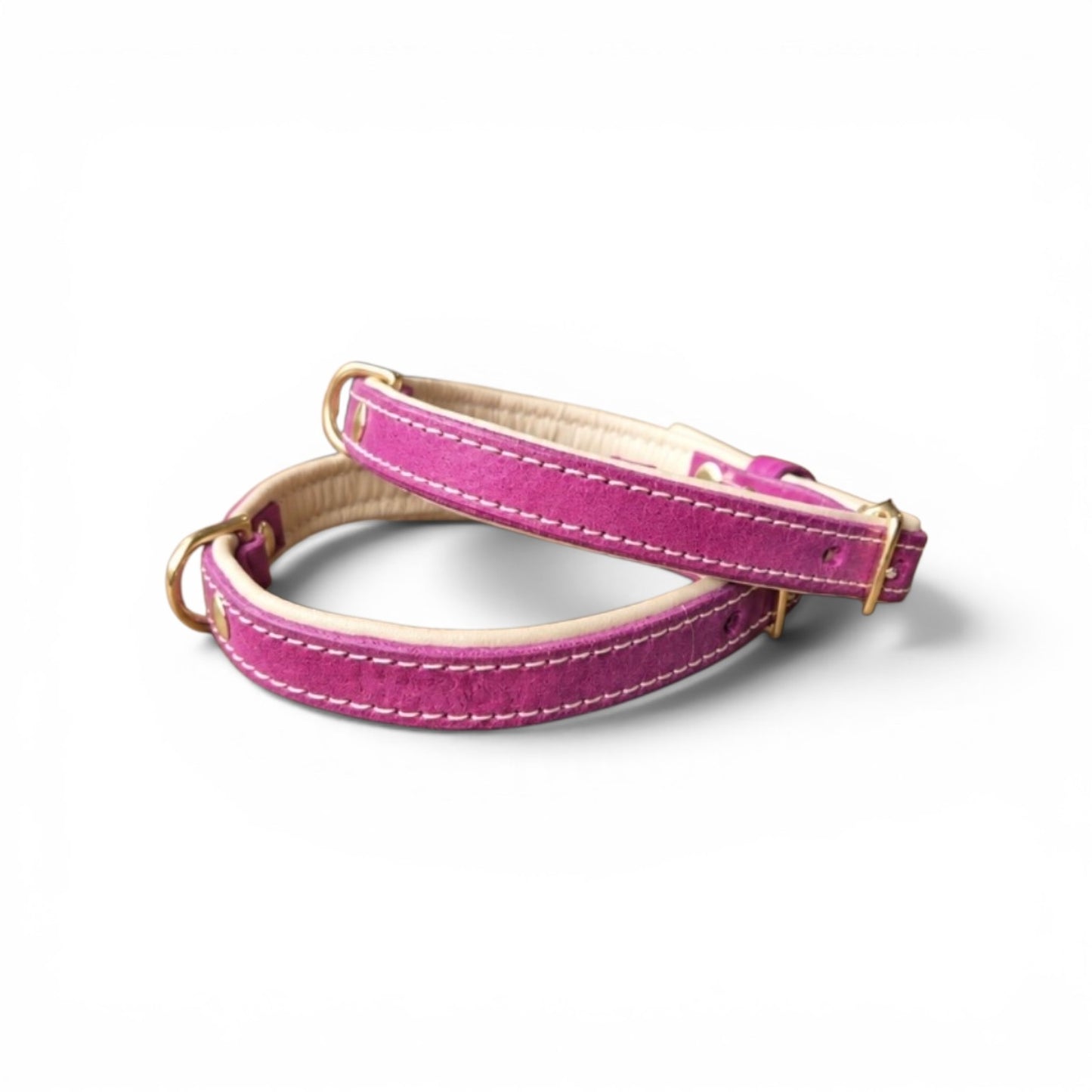 Pink 25mm Middle D-Ring collars