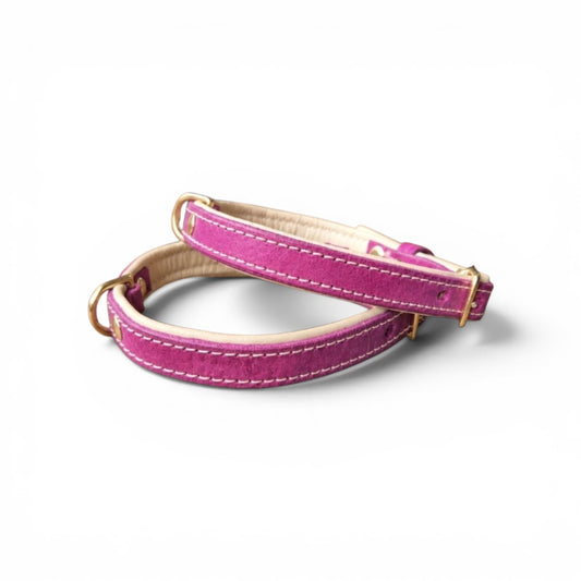 Pink 25mm Middle D-Ring collars