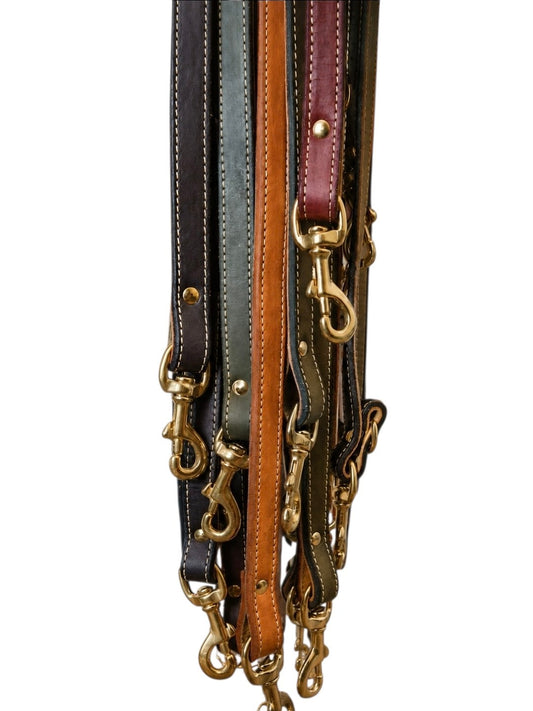 90cm long Leather dog leashes