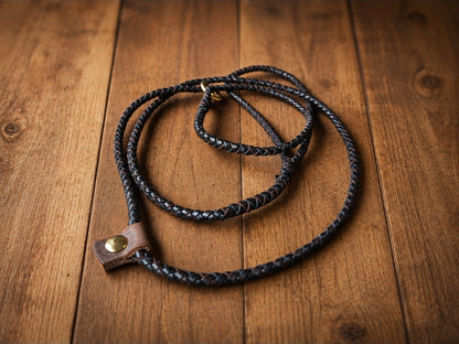 Hand braided show slip leads