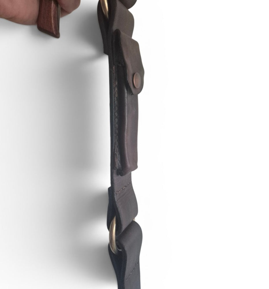 3.8cm wide Hobble belt no bulky knife pouch