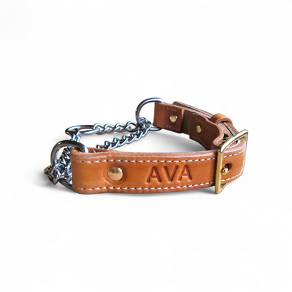 Lined Leather Martingale collars