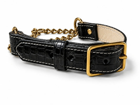 Crocodile Skin Martingale dog collars