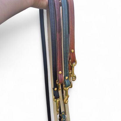Leather dog leashes