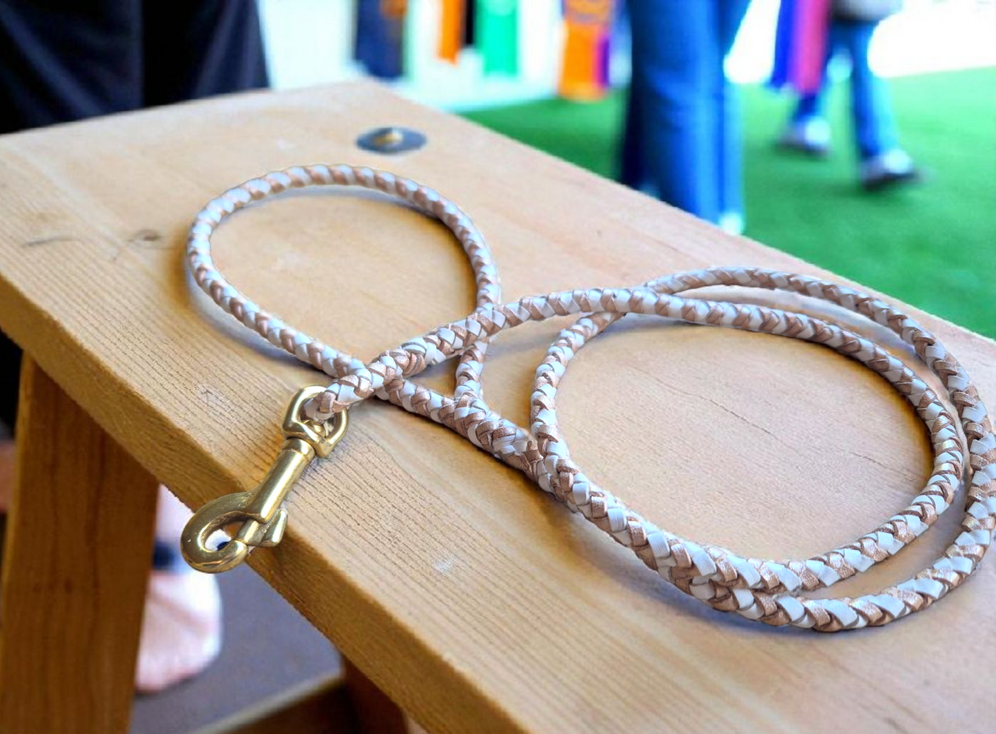 Hand braided show clip leads