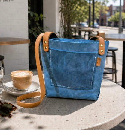 "Icy Blue" 10inch Tote