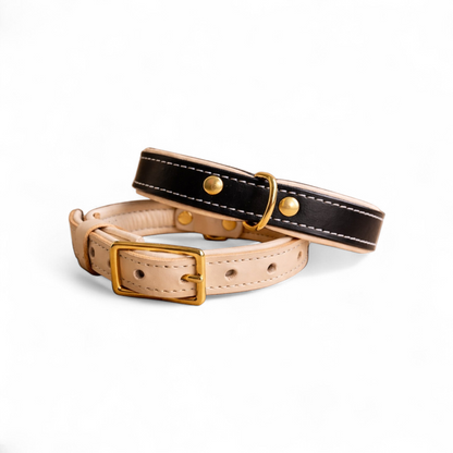 25mm Middle d ring leather dog collars