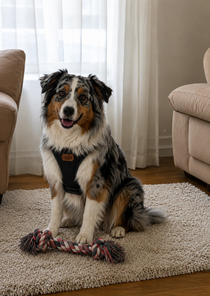 Amelia Black Dog Harness