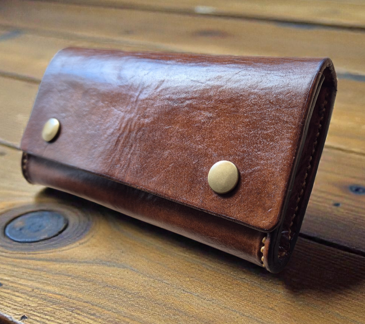 Leather belt pouch with Belt Loop