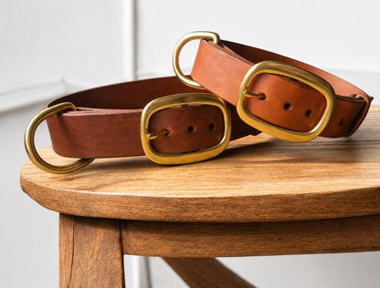 3.8cm wide Country style dog collars