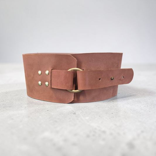 10cm wide waist belts with corset tie backing