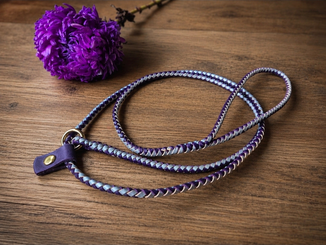 Hand braided show slip leads