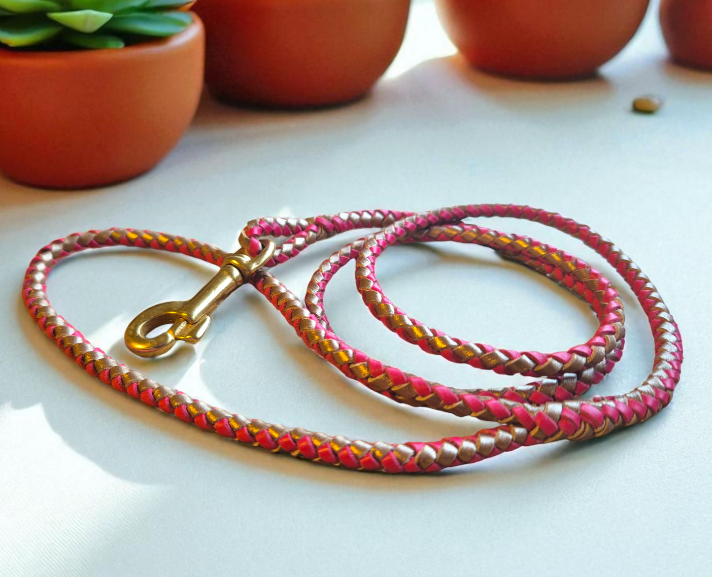 Hand braided show clip leads