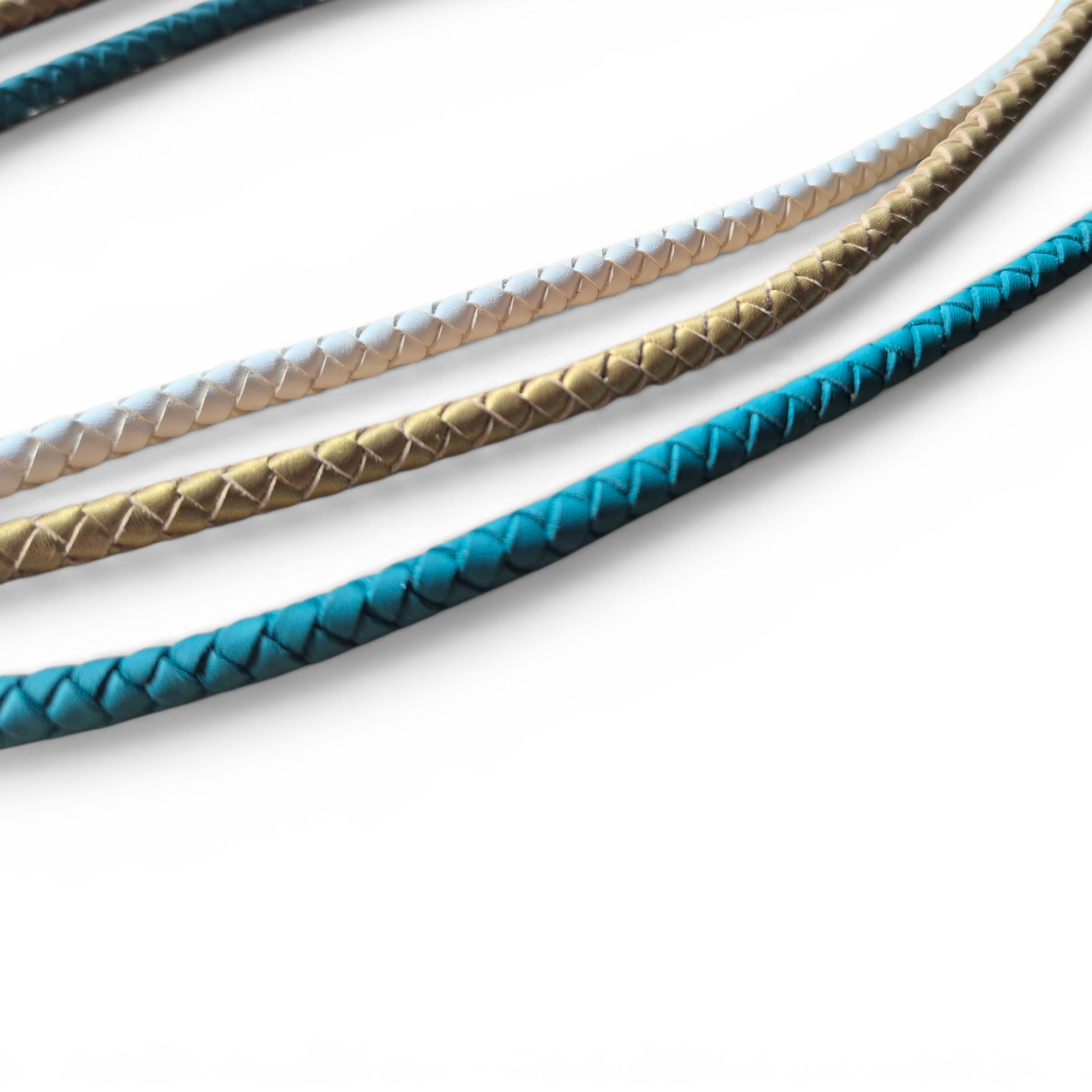 2.5m Hand braided show slip leads