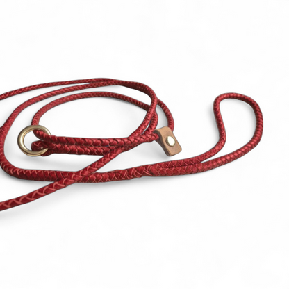 2.5m Hand braided show slip leads