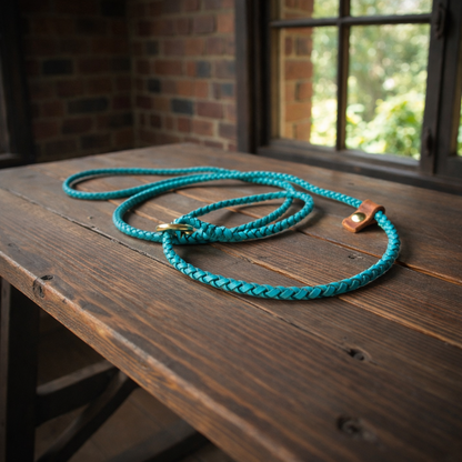 Hand braided show slip leads